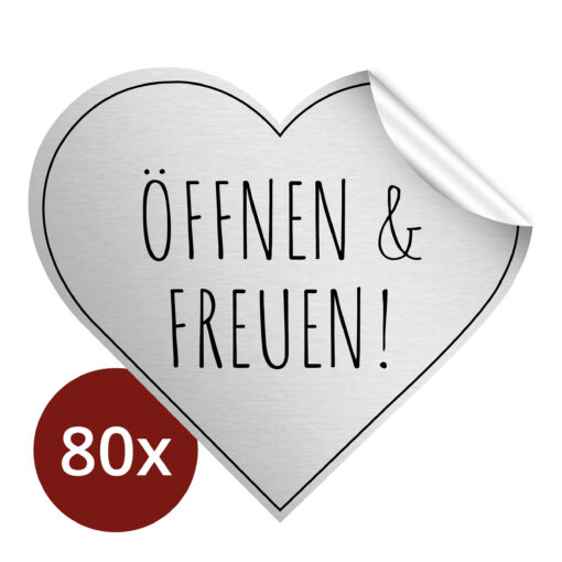 80 Stück Öffnen und freuen Aufkleber – Bild 9