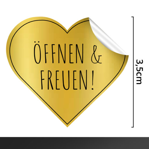 80 Stück Öffnen und freuen Aufkleber – Bild 3