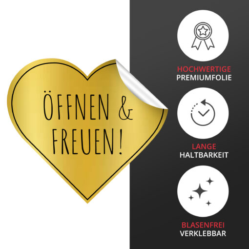 80 Stück Öffnen und freuen Aufkleber – Bild 5