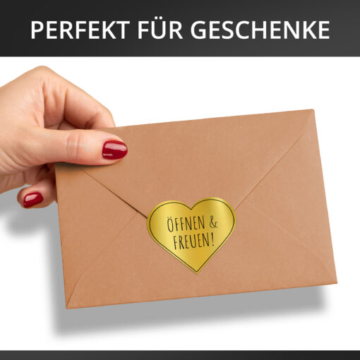 80 Stück Öffnen und freuen Aufkleber – Bild 7