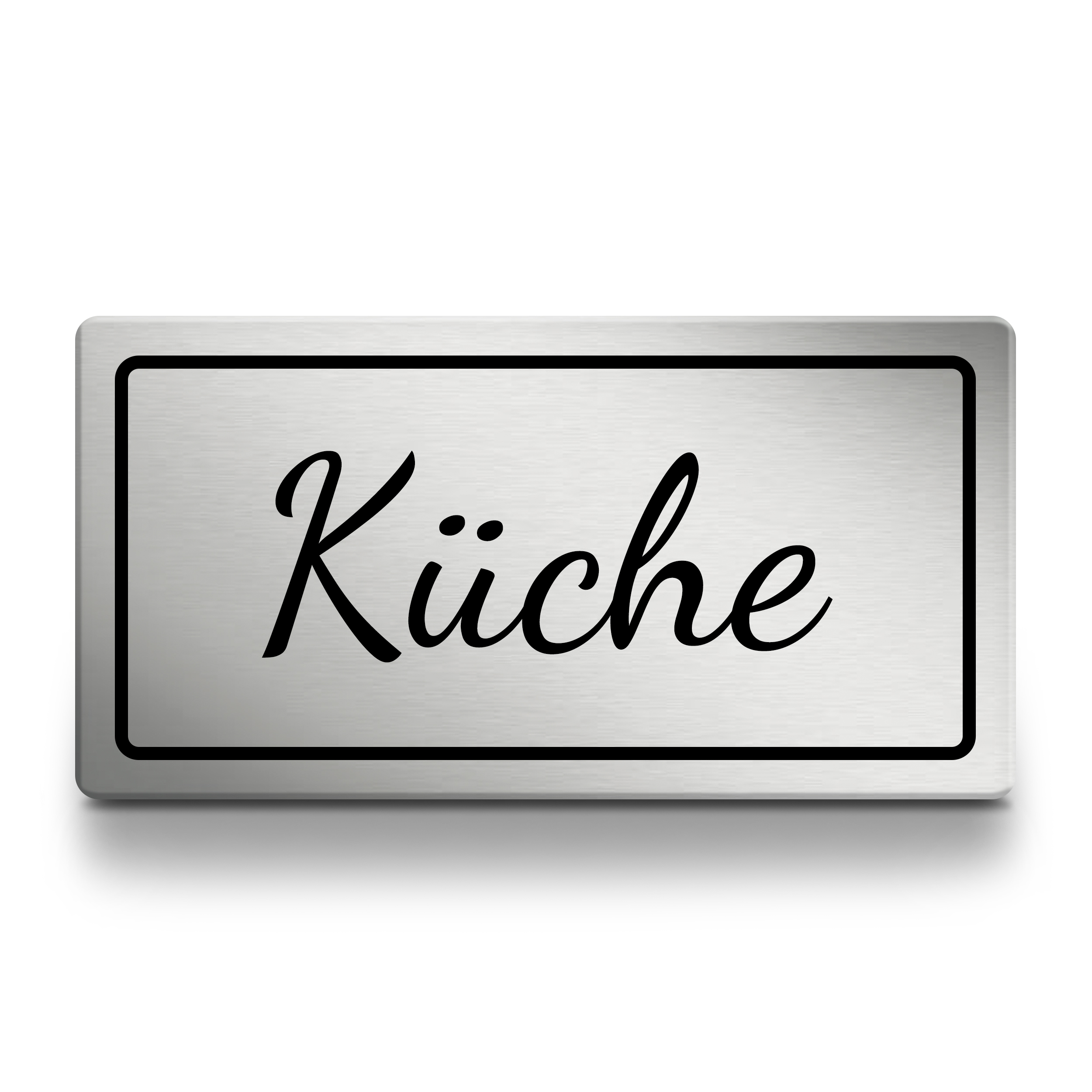 Rechteckiges selbstklebendes Küche Schild aus Acryl