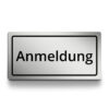 Acryl Anmeldung Schild mit Lasergravur