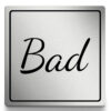 Bad Schild 10x10 cm selbstklebend