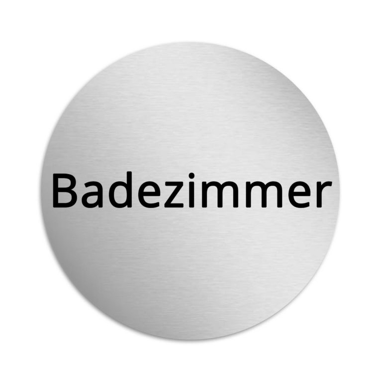 Badezimmer Schild selbstklebend - Motiv- & Größenauswahl!