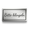 Bitte klingeln Schild rechteckig Acryl wetterfest