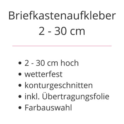 Briefkastenaufkleber