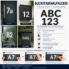 Buchstaben Aufkleber aus Vinylfolie