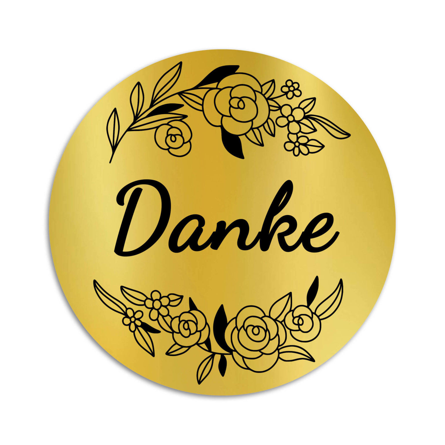 Danke Aufkleber - rund in 3 & 4cm - Tolle Danke Sticker