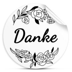 Danke Aufkleber