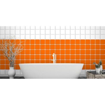 Fliesenaufkleber pastellorange