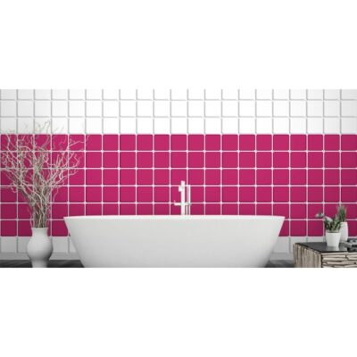 Fliesenaufkleber pink