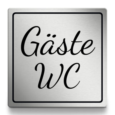 Gäste WC Schild selbstklebend