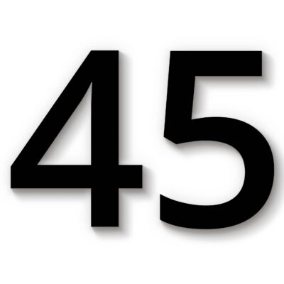 Hausnummer 45 Acryl schwarz