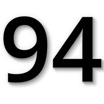 Hausnummer 94 Acryl schwarz