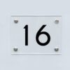 Hausnummernschild 16 - Hausnummer aus Acryl
