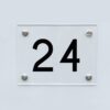 Hausnummernschild 24 - Hausnummer aus Acryl