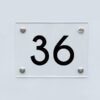 Hausnummernschild 36 - Hausnummer aus Acryl