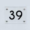 Hausnummernschild 39 - Hausnummer aus Acryl