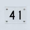 Hausnummernschild 41 - Hausnummer aus Acryl