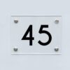 Hausnummernschild 45 - Hausnummer aus Acryl