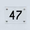 Hausnummernschild 47 - Hausnummer aus Acryl