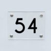 Hausnummernschild 54 - Hausnummer aus Acryl