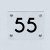 Hausnummernschild 55 - Hausnummer aus Acryl