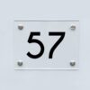 Hausnummernschild 57 - Hausnummer aus Acryl
