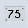 Hausnummernschild 75 - Hausnummer aus Acryl