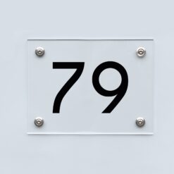 Hausnummernschild 79 - Hausnummer aus Acryl