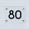 Hausnummernschild 80 - Hausnummer aus Acryl