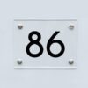 Hausnummernschild 86 - Hausnummer aus Acryl