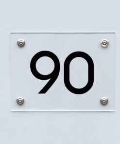 Hausnummernschild 90 - Hausnummer aus Acryl