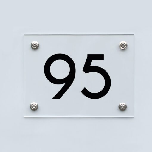 Hausnummernschild 95 - Hausnummer aus Acryl