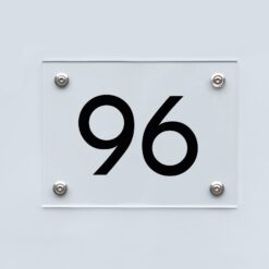 Hausnummernschild 96 - Hausnummer aus Acryl