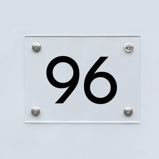 Hausnummernschild 96 - Hausnummer aus Acryl