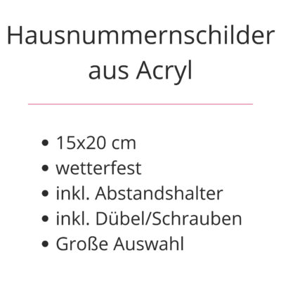 Hausnummernschilder