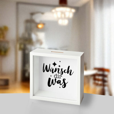 Spardose Wünsch dir was