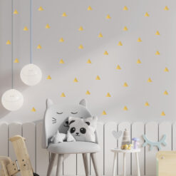 Wandsticker Dreieck gold