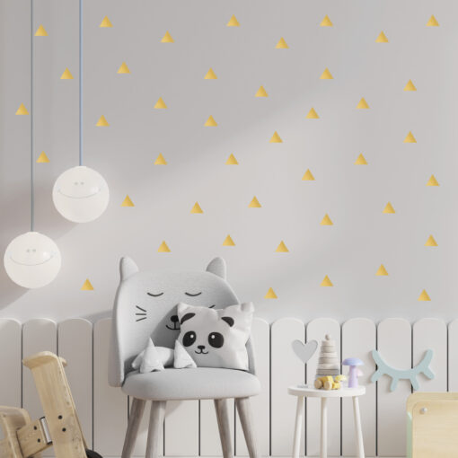 Wandsticker Dreieck gold